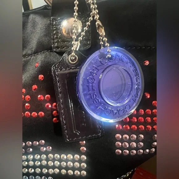 Coach Poppy Holiday Rhinestone Tote - Picture 7 of 11